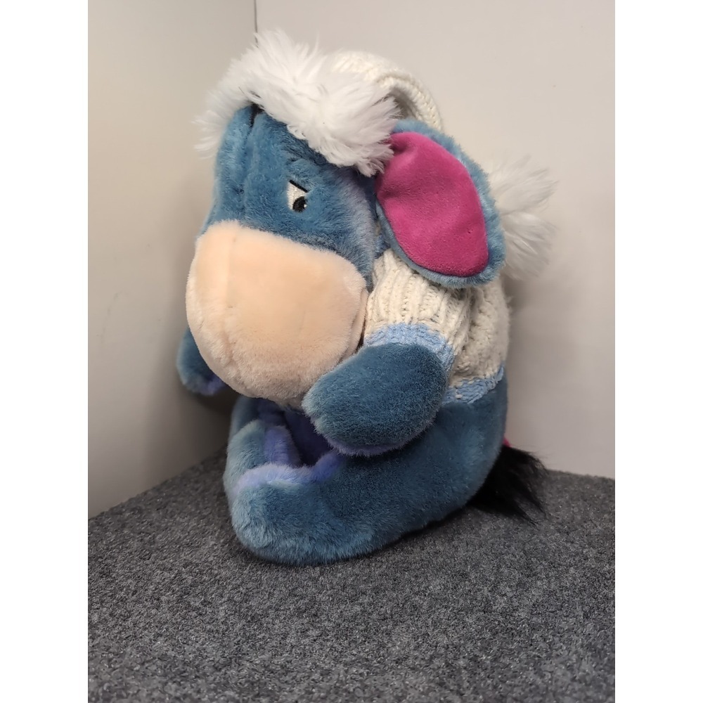 Disney Store‎ Exclusive Snowflake Sweater Core Eeyore 12" Plush Stuffed Animal